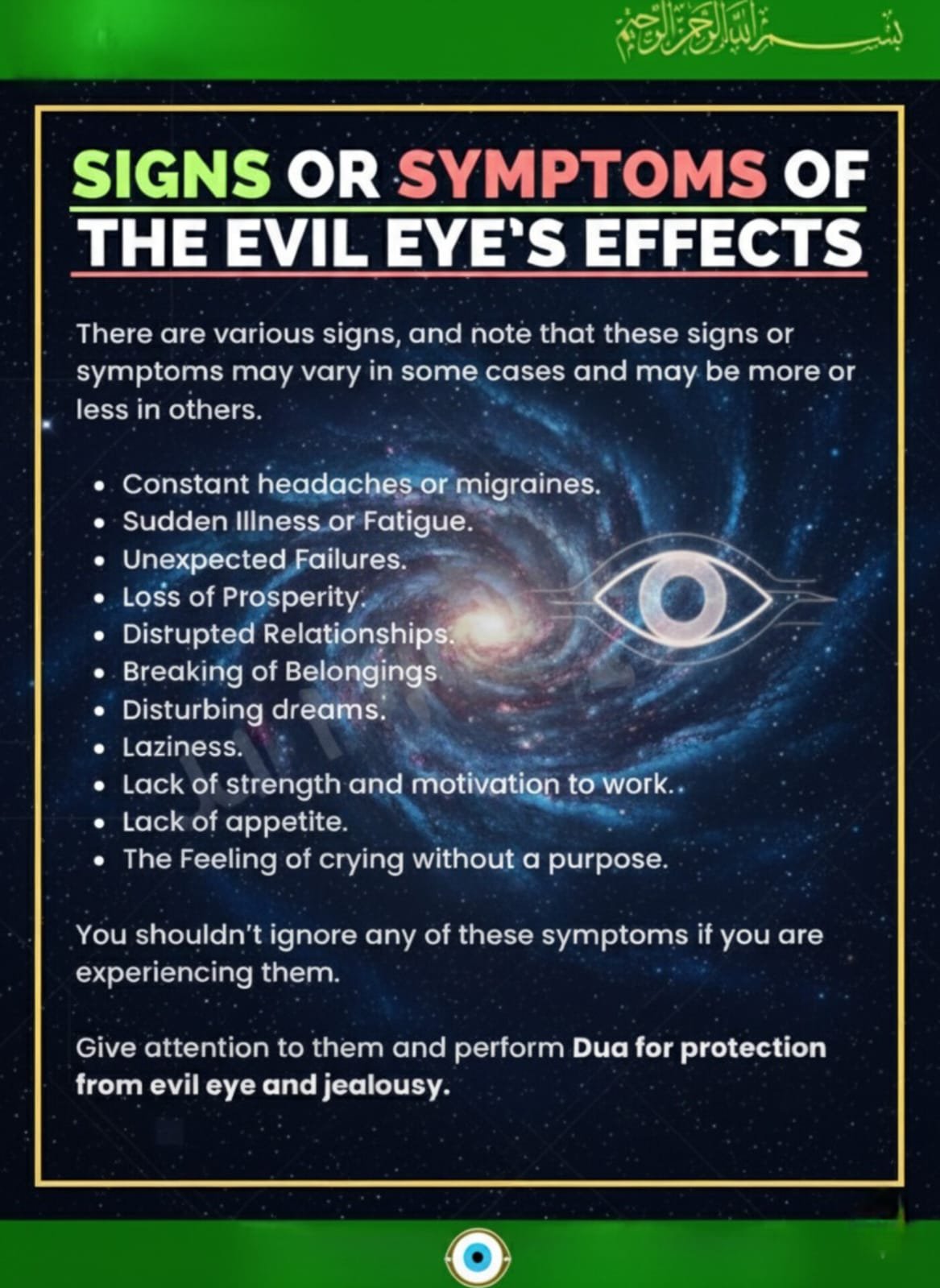 How to Get Rid of the Effects of the Evil Eye?